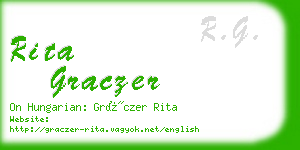 rita graczer business card